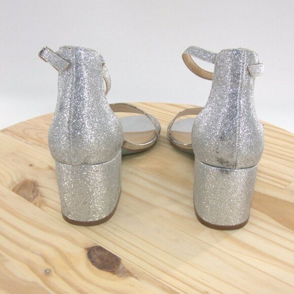 Betsey Johnson Silver Glitter Heels - Picture 5 of 10
